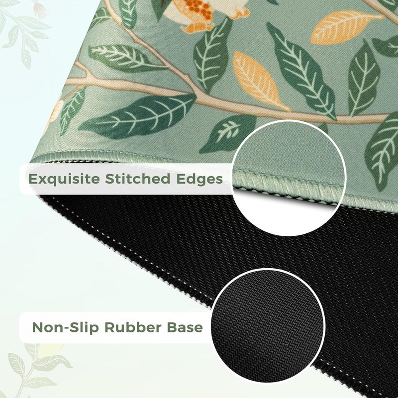 iCasso Large Mouse Pad - Non-Slip Desk Mat for Work & Gaming, Smooth Surface Keyboard Mousepad with Stitched Edges, Perfect for Office, Home, or PC Setup (Fits Keyboard & Mouse) (Green) - Image 4